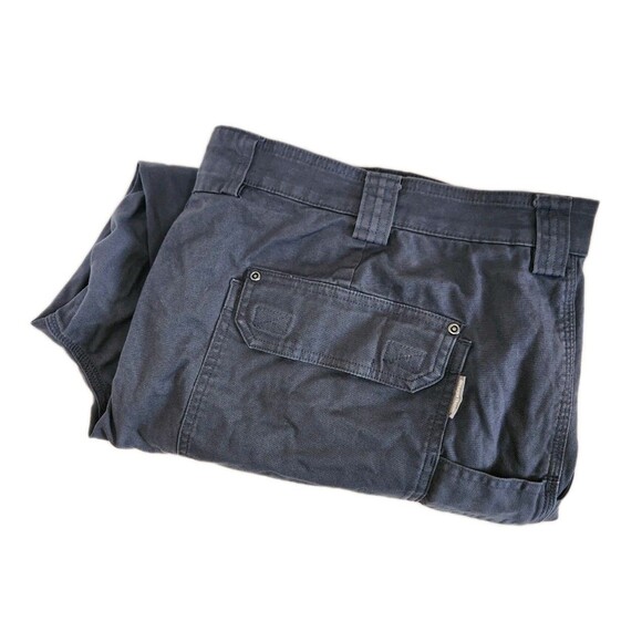 Duluth Trading Flex Fire Hose Pants Men's 48x30 Navy Blue Cargo Relaxed Big Tall - Picture 1 of 7